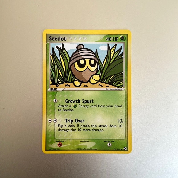 Seedot 71/101 Pokemon Card - 2004 Ex Hidden Legends - Excellent condition! - Picture 1 of 2